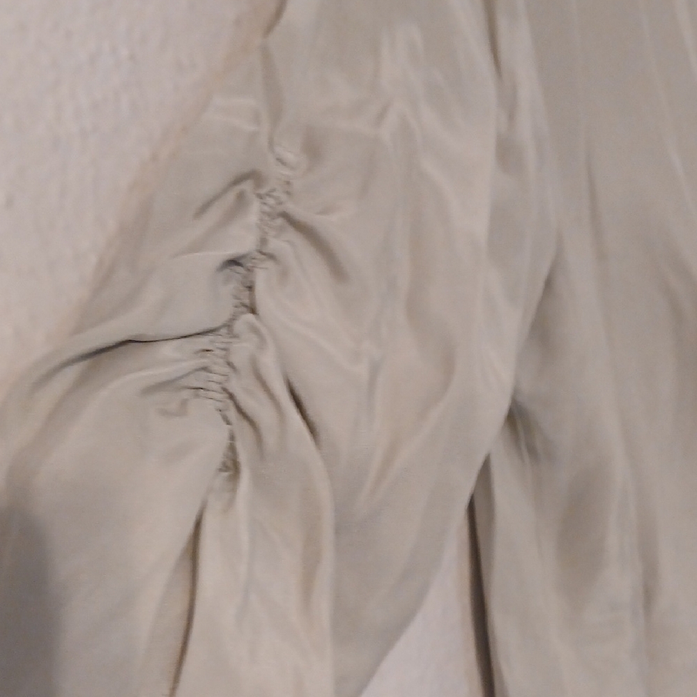 Frame Denim‎ Gray Pleated 3/4 Sleeve Blouse - Picture 6 of 11